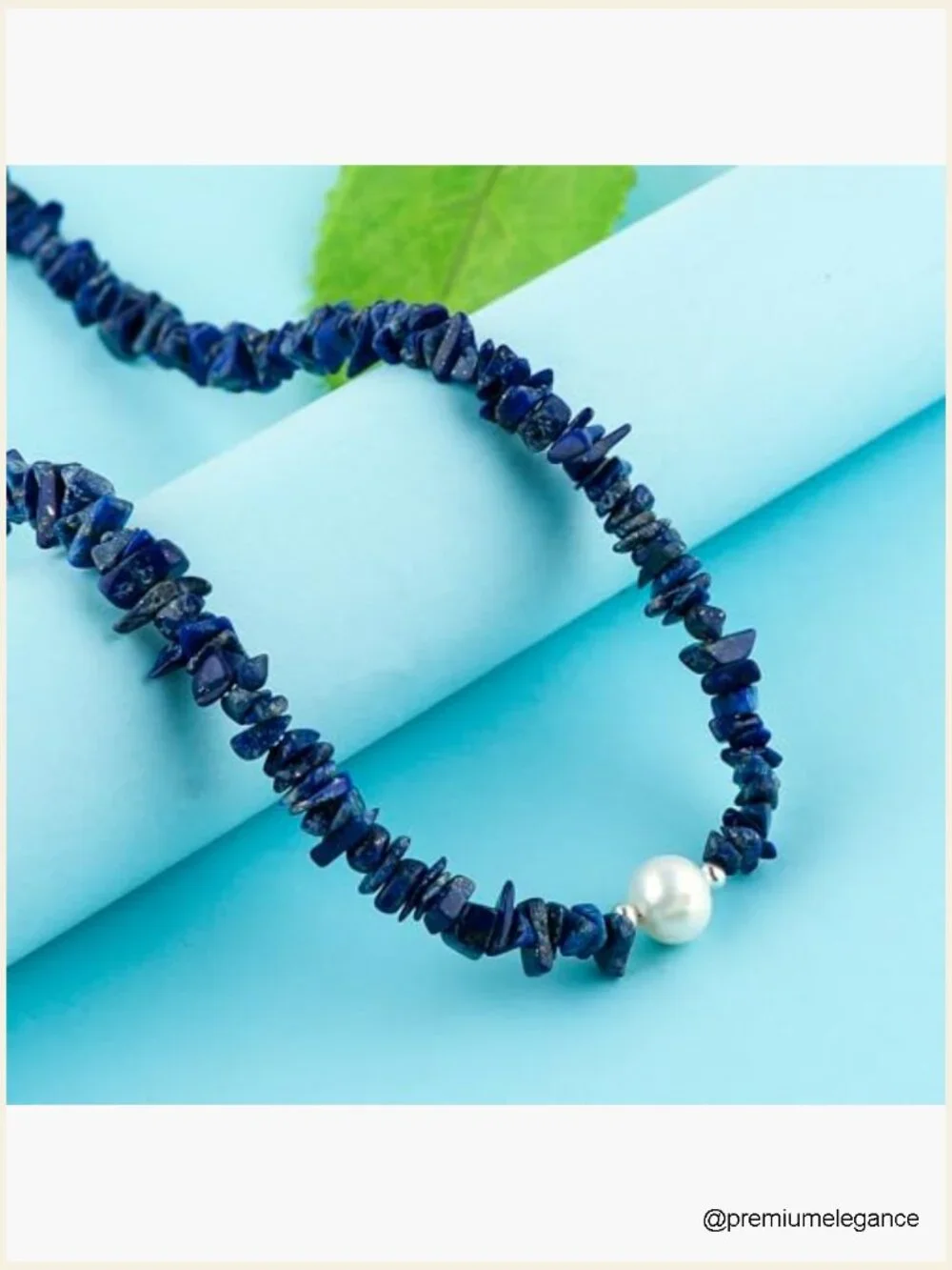 Natural Lapis Lazuli Jewelry Set - Necklace, Bracelet & Earrings, Silver
